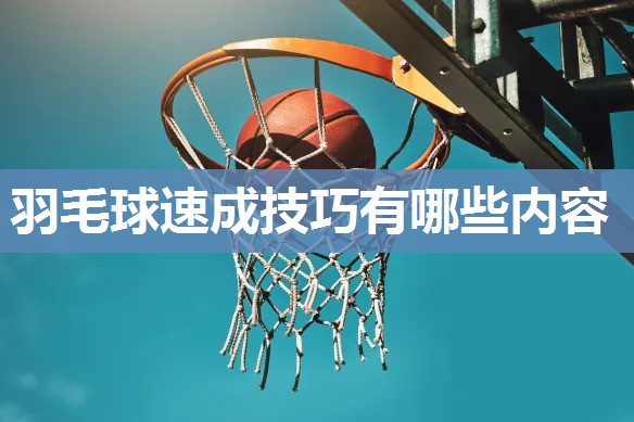 羽毛球速成技巧有哪些内容