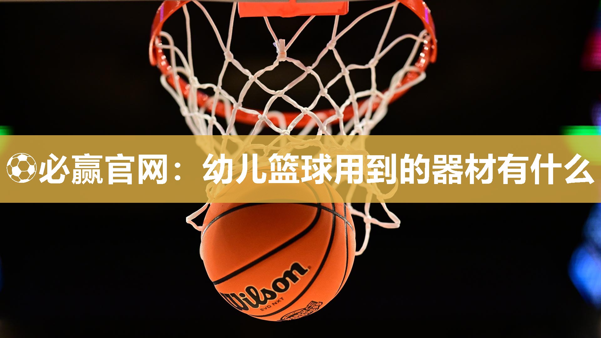幼儿篮球用到的器材有什么