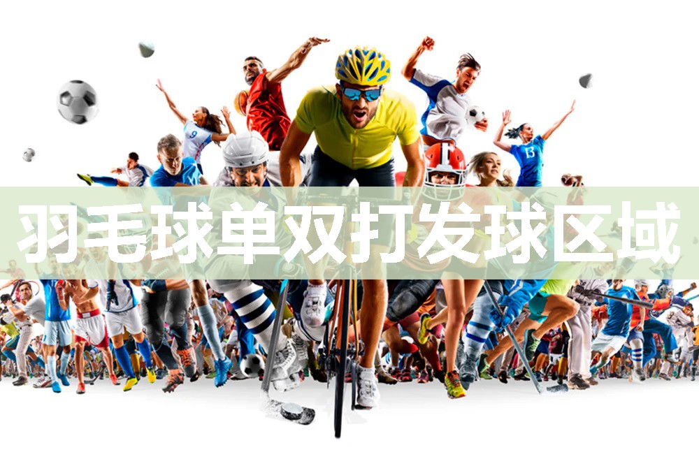 羽毛球单双打发球区域